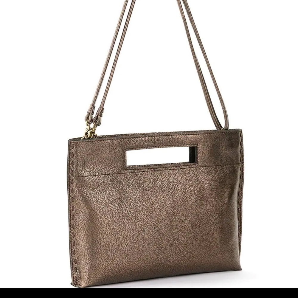 The Sak Bronze Metallic Leather Crossbody with Cutout Handle - Picture 3 of 9